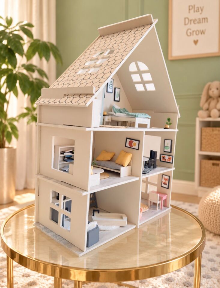 Rüya Oyun Evi – Balkonsuz Ahşap Çocuk Oyun Evi