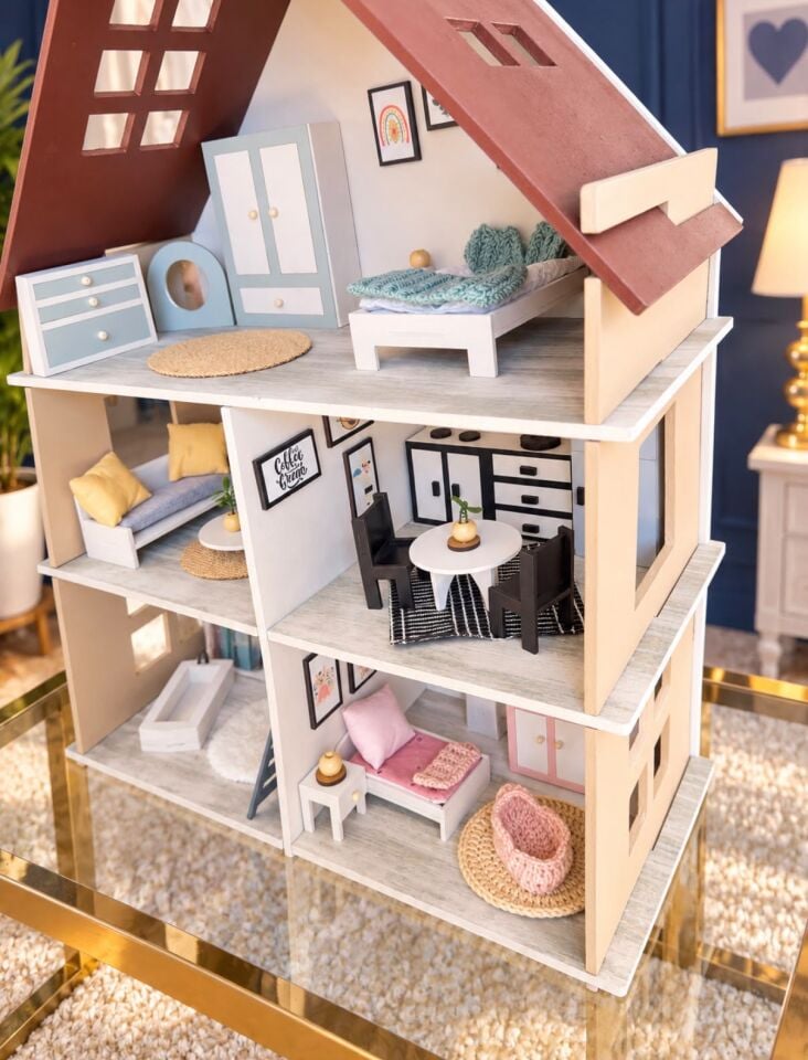 Bohem Oyun Evi – Balkonsuz Ahşap Çocuk Oyun Evi