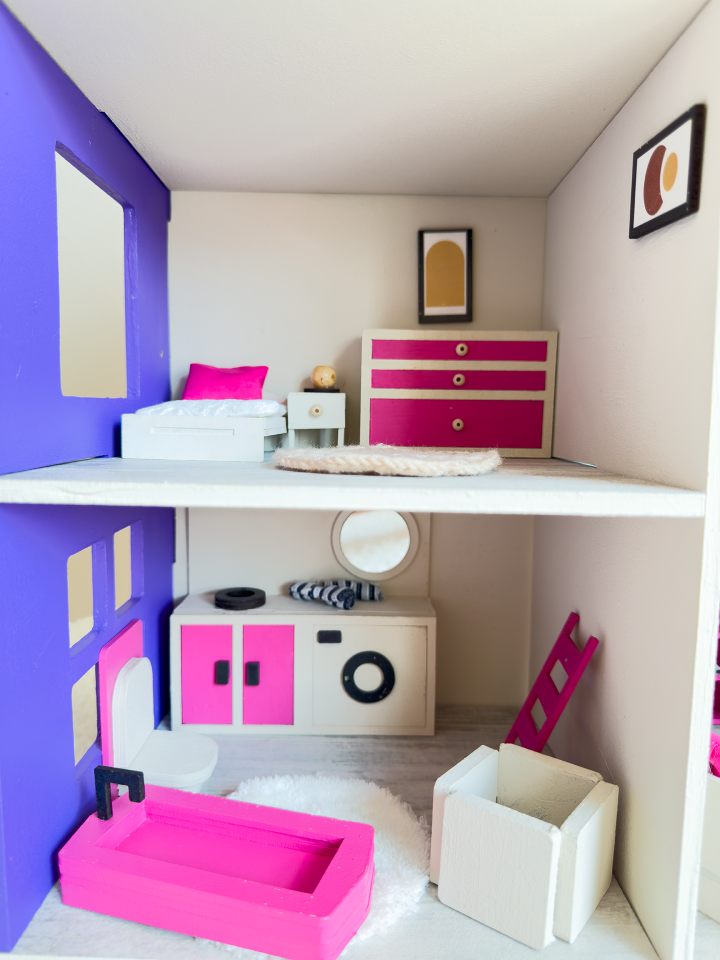 Renkli Oyun Evi – Balkonsuz Ahşap Çocuk Oyun Evi