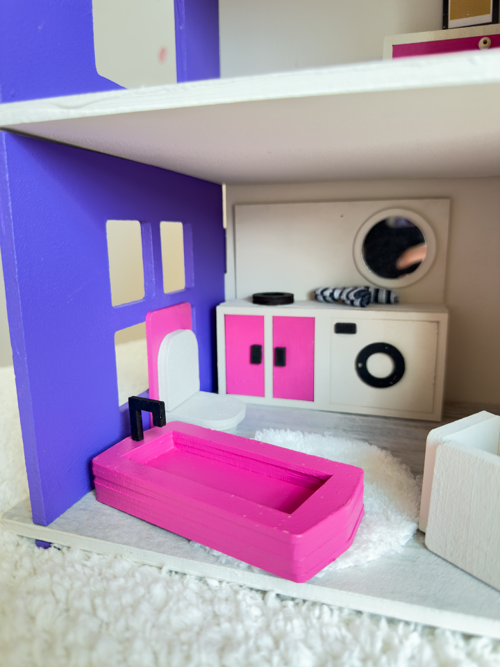 Renkli Oyun Evi – Balkonsuz Ahşap Çocuk Oyun Evi