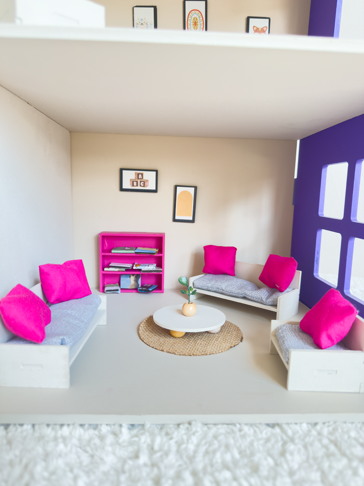 Büyük Renkli Oyun Evi – Balkonsuz Ahşap Çocuk Oyun Evi