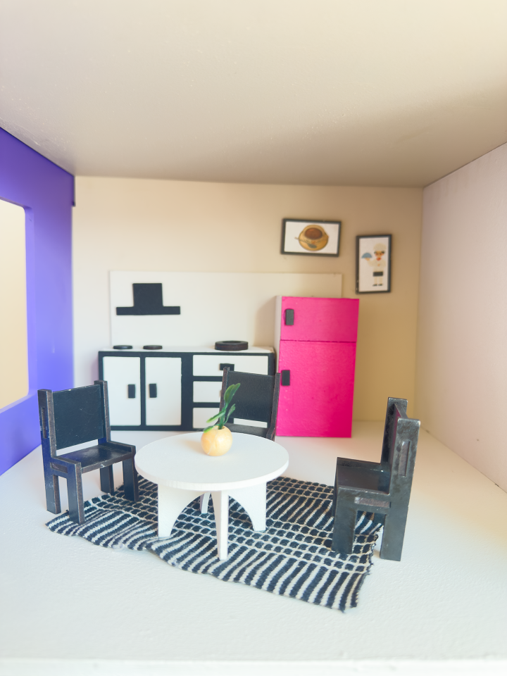 Büyük Renkli Oyun Evi – Balkonsuz Ahşap Çocuk Oyun Evi