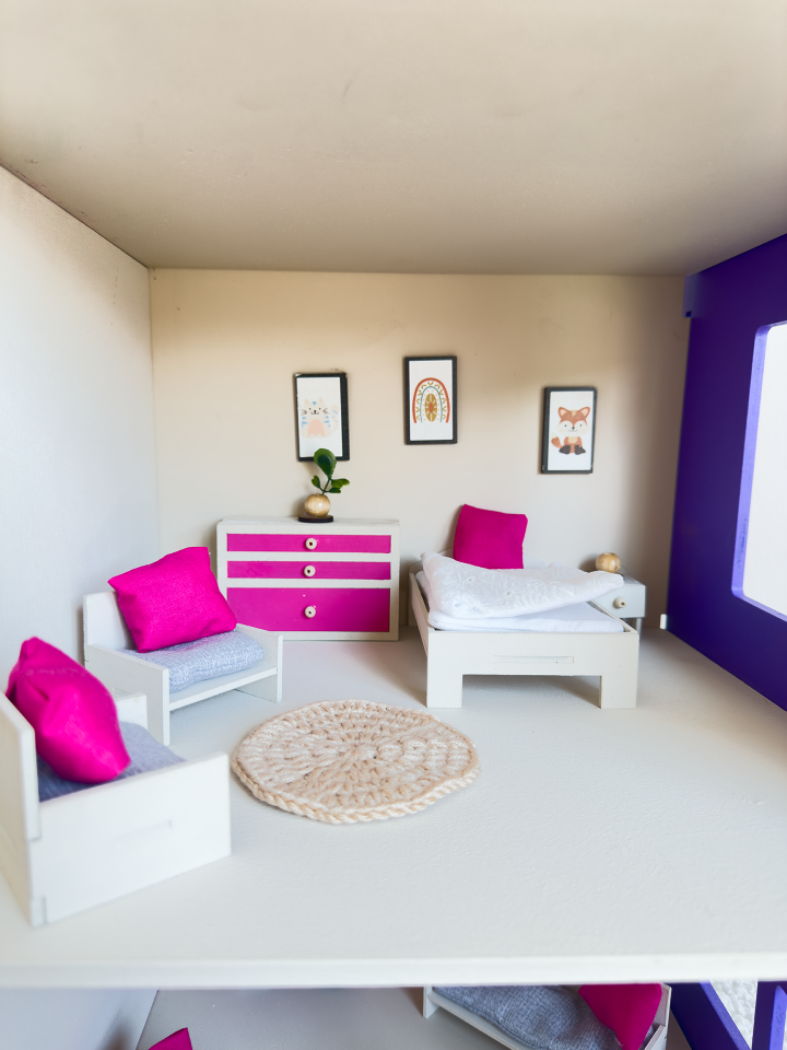 Büyük Renkli Oyun Evi – Balkonsuz Ahşap Çocuk Oyun Evi