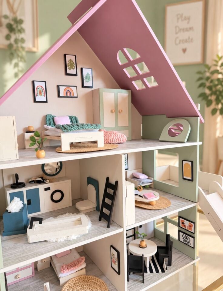 Bahar Oyun Evi – Balkonlu Ahşap Çocuk Oyun Evi