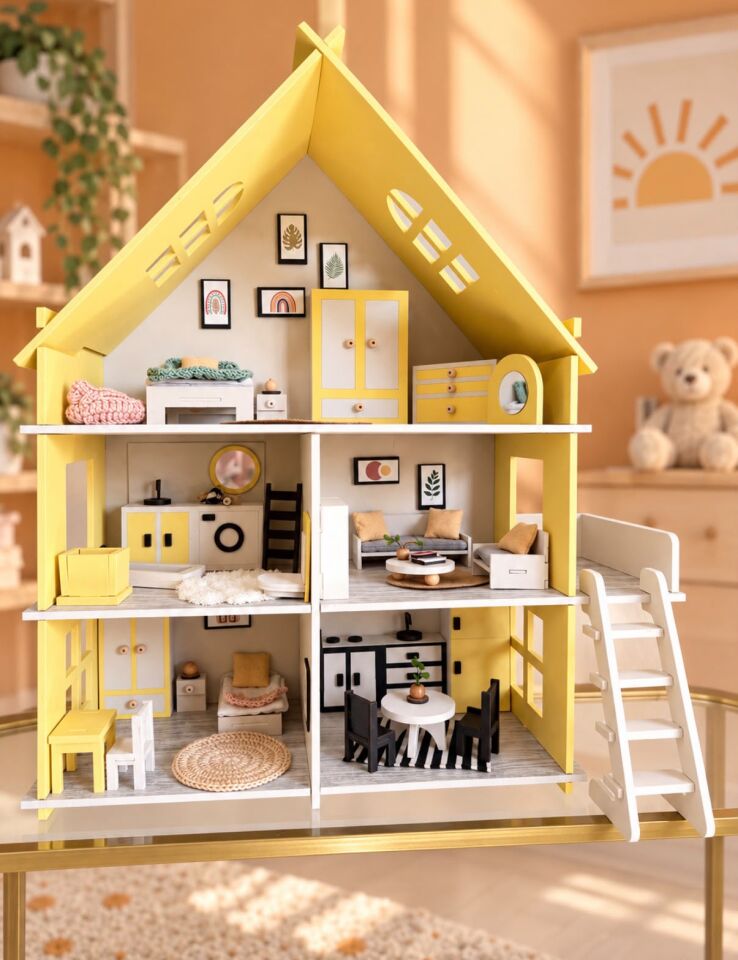Güneş Oyun Evi – Balkonlu Ahşap Çocuk Oyun Evi