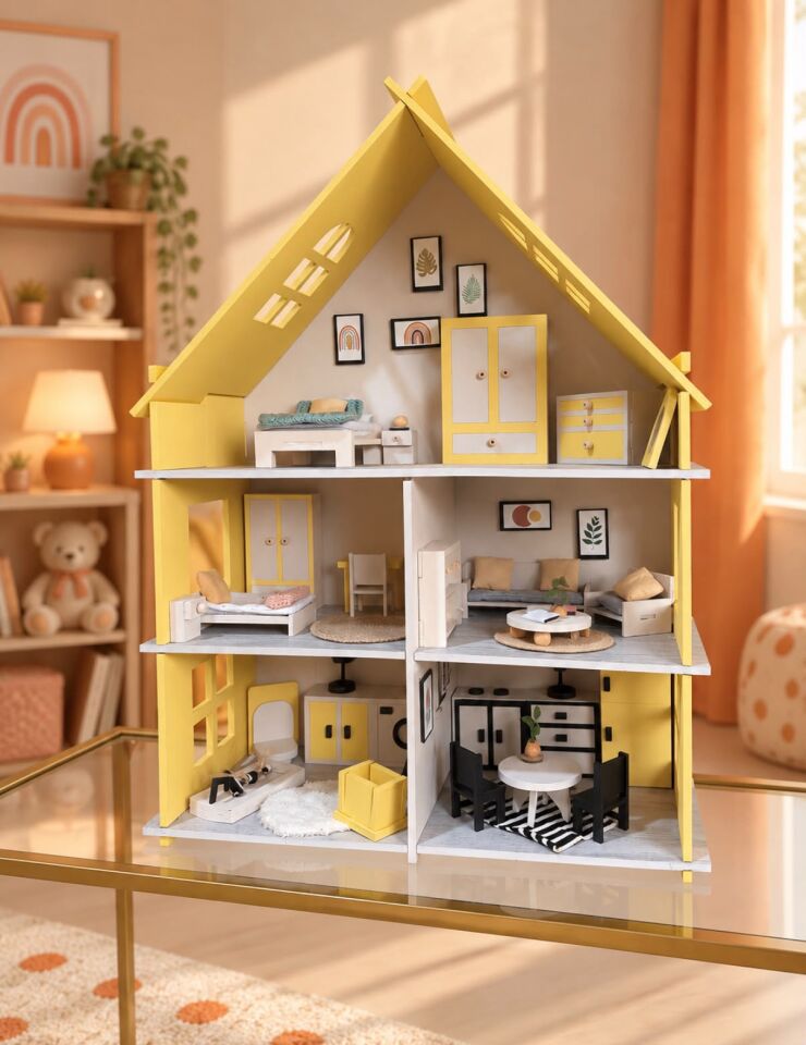 Güneş Oyun Evi – Balkonsuz Ahşap Çocuk Oyun Evi